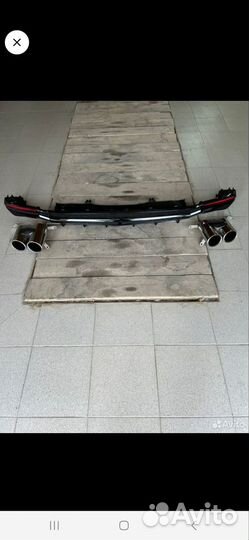 Диффузор заднего бампера audi a4 b9 рест