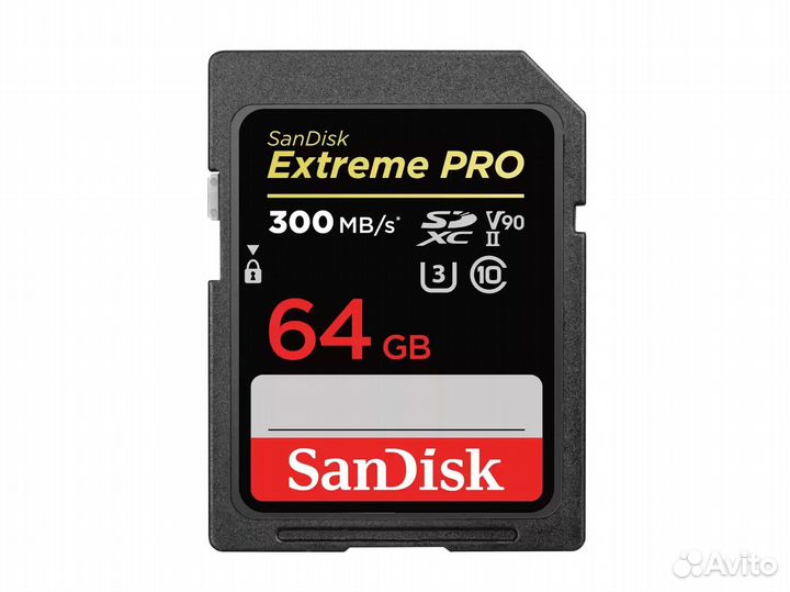 Карта памяти SanDisk Extreme UHS-II 64GB 300MB/s