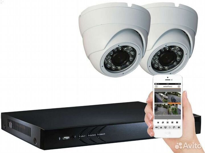 Установка камер видеонаблюдения