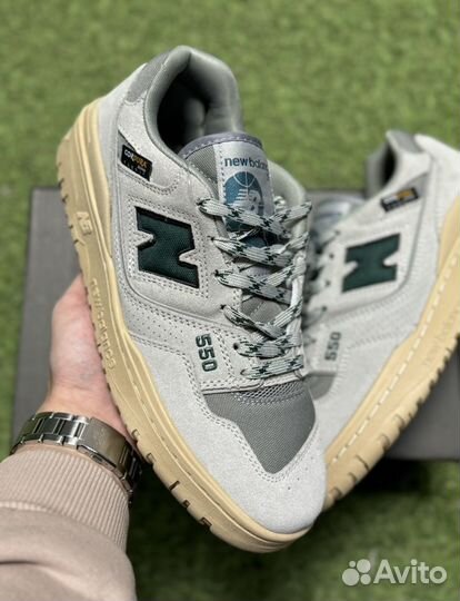 New balance 550 серые cordura