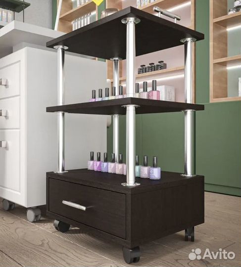 Этажерка на колесиках