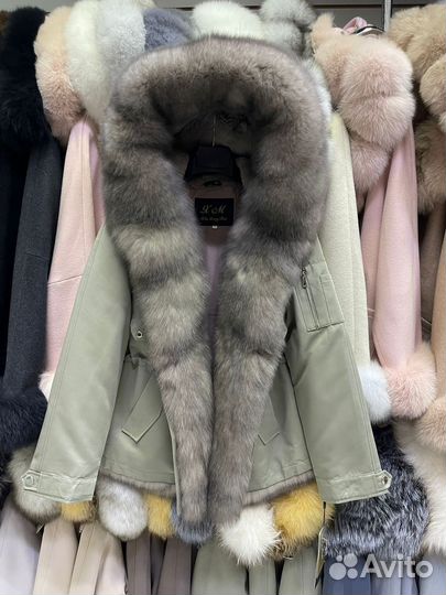 Парка С натуральным мехом