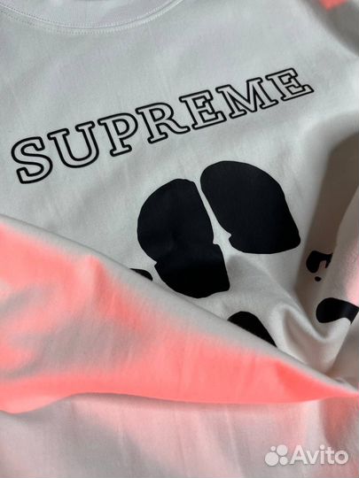 Футболка белая supreme