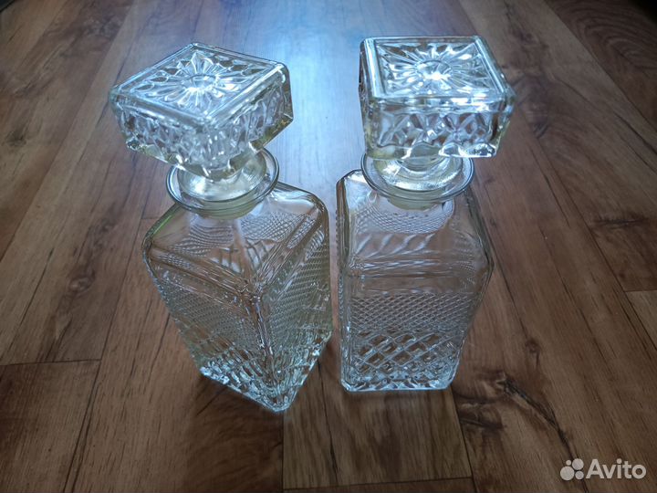 Штофы и графины СССР для виски и других напитков