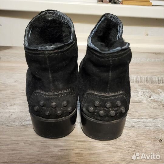 Полусапоги замша мех бу 39