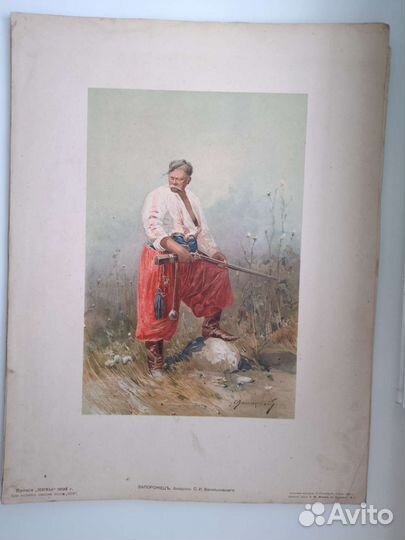 Литографии 1893 журн.Нива