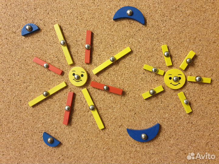 Деревянный конструктор пробковая доска гвоздики