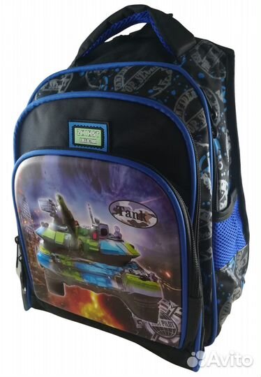 Рюкзак ортопедический школьный для мальчика Танк