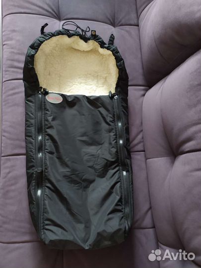 Зимний конверт меховой на овчине