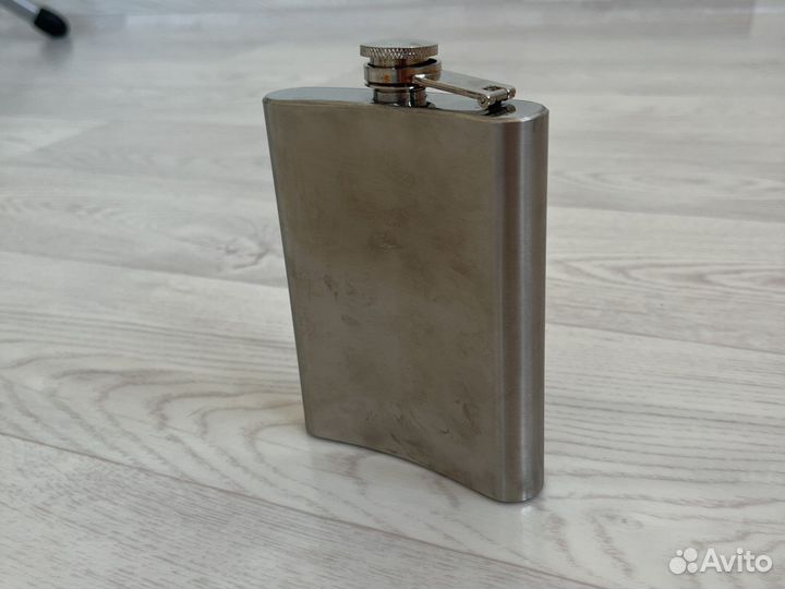 Новая фляжка металлическая нержавеющая сталь