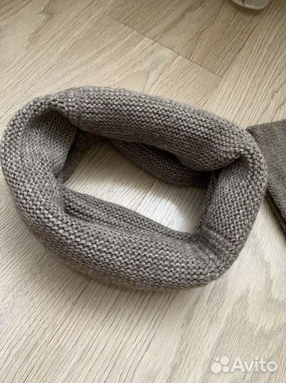 Комплект шапка и снуд женские