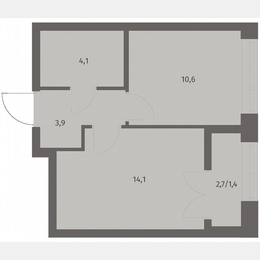 1-к. квартира, 34,1 м², 7/11 эт.