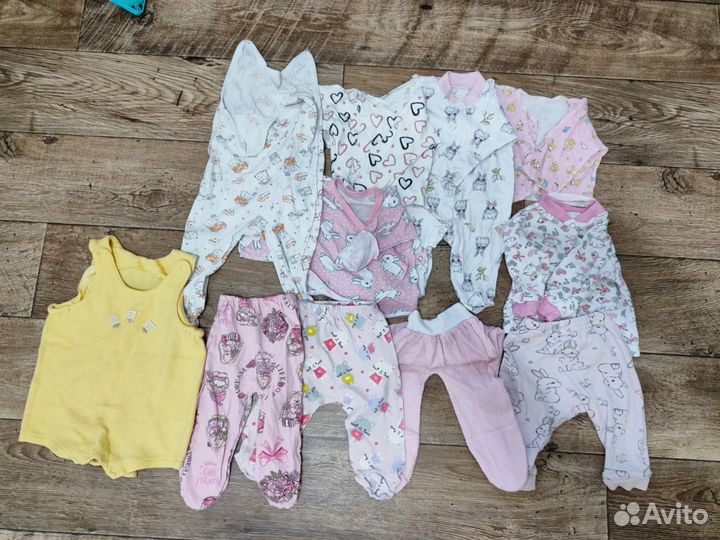 Детские вещи пакетом на девочку 56 62