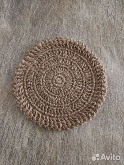 Подставка под горячее из джута