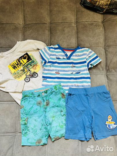 Вещи пакетом для мальчика 110 116