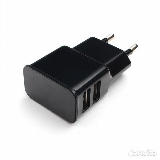 Адаптер 220V to USBx2 5V 2.1A сзу Cablexpert MP3A