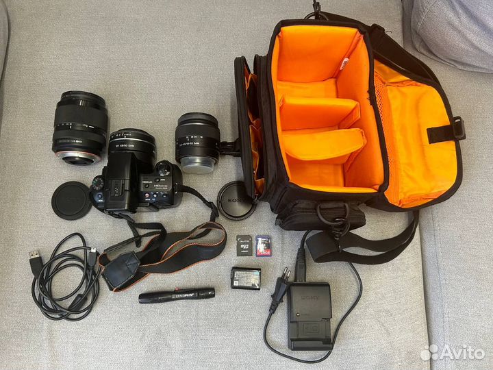 Фотоаппарат sony a58 и 3 объектива