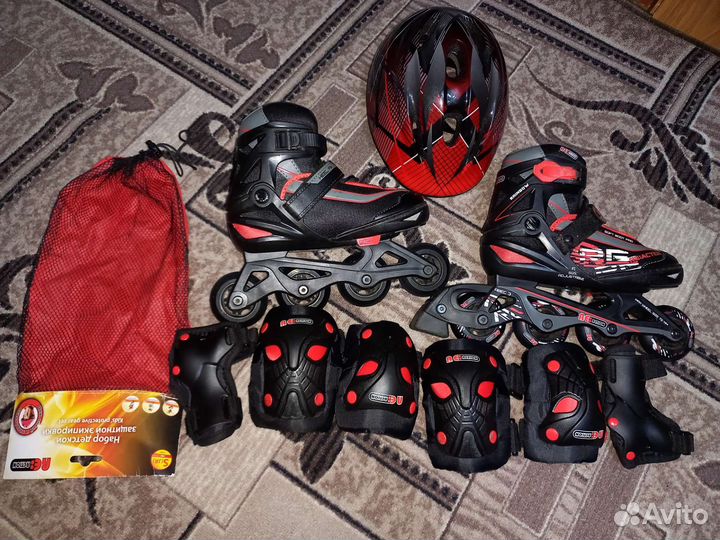 Роликовые коньки раздвижные с 31-36 размер