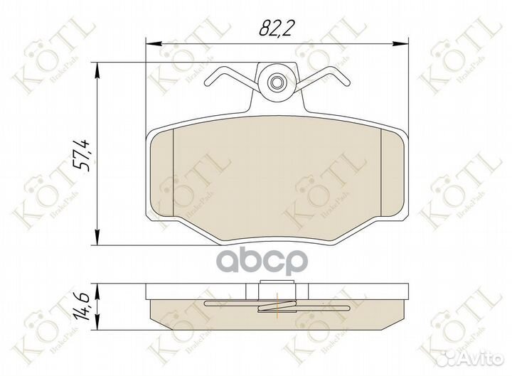Тормозные колодки 440603F025 3092KT kotl