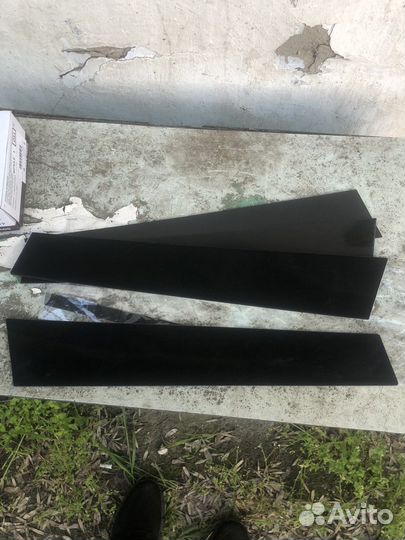 Накладки на стойки дверей глянцевые хонда цивик 4д