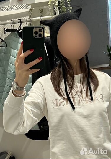 Шапка вязаная с Ушками