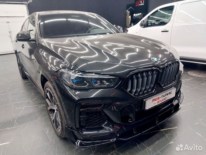 Губа + диффузор с насадками для BMW X6 G06