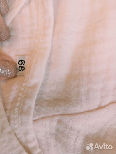 Муслиновый комбинезон 68 для девочки