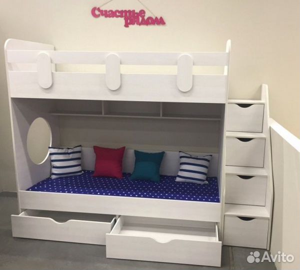 Кровать 2-х ярусная Юниор (3 цвета в продаже)