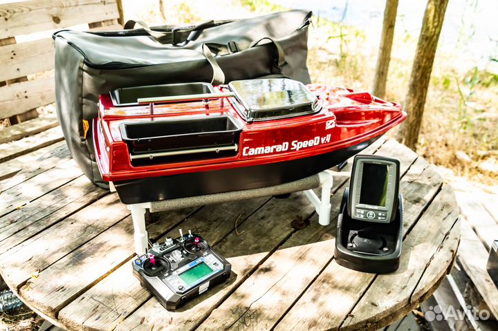 Карповый кораблик,эхолот Toslon TF500,сумка