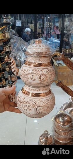 Чайник медный (комплек)