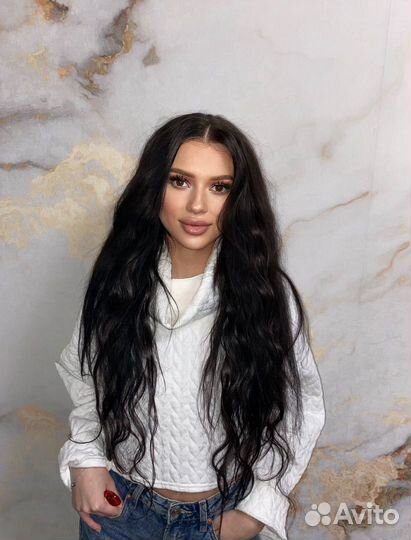 Наращивание волос модель