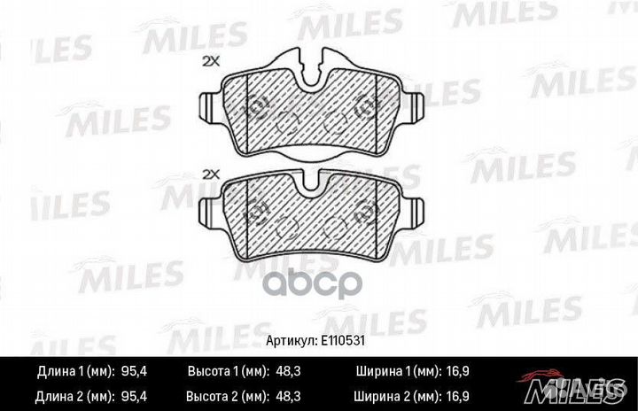 Колодки тормозные mini cooper 06/ONE/clubman 0