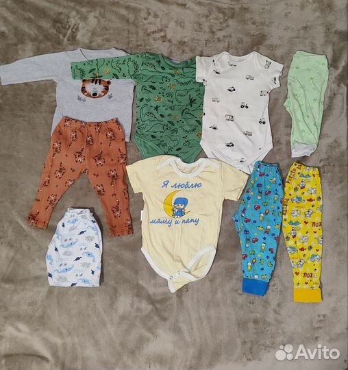 Большой пакет вещей на мальчика 56 62 68