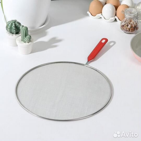 Экран от брызг Доляна, d29 см, с ручкой