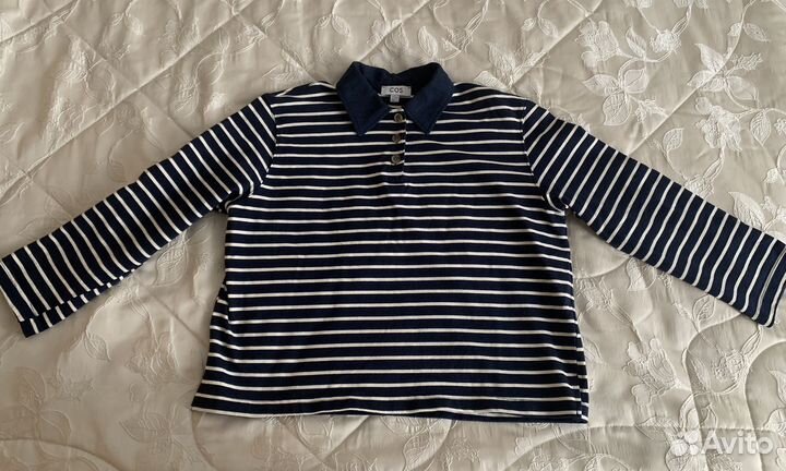 Лонгслив женский в полоску , M