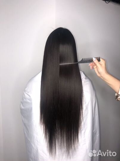Кератиновое выпрямление волос