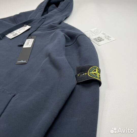 Худи толстовка Stone Island 21FW тёмно-синий L