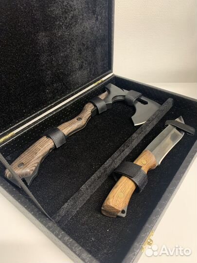 Набор Мужской топор+нож +кейс