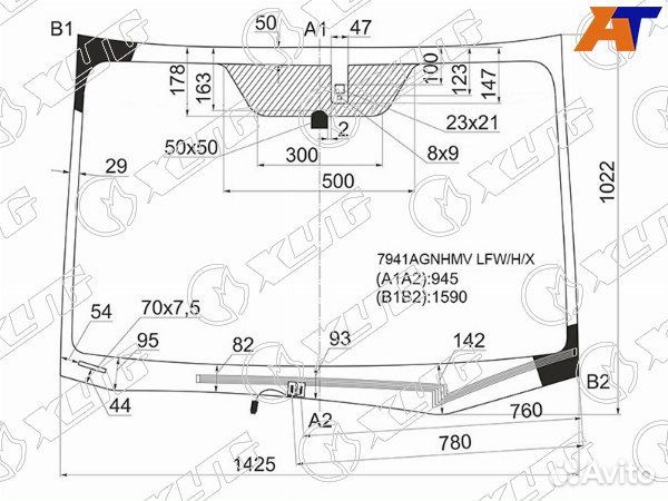 Стекло лобовое subaru forester