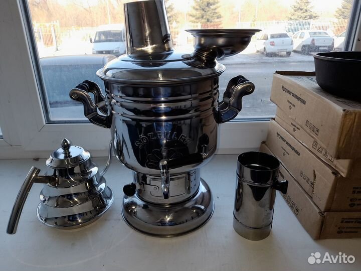 Самовар на дровах турецкий Sozenler 4л