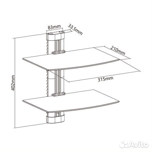 Полка для ресивера