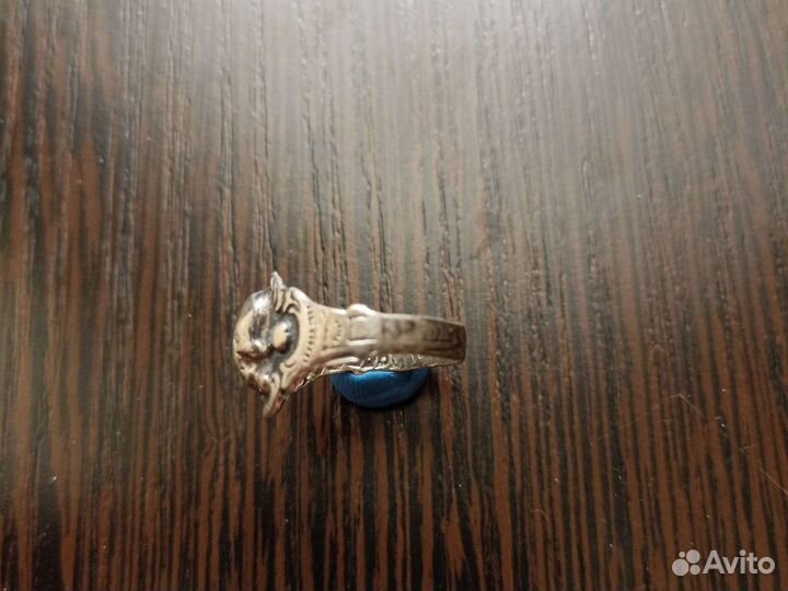 Кольцо Череп, серебро, Царизм