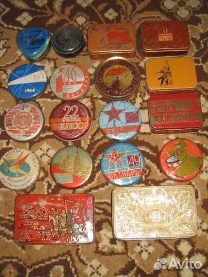 Банка жестяная Агитационная Коробка кпсс Съезд