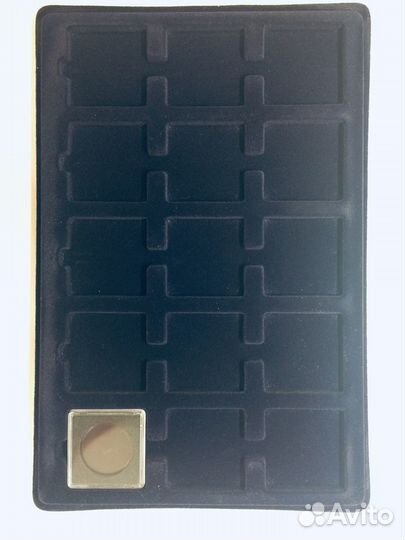 Планшет на 15 ячеек для монет, формат L 50х50 мм