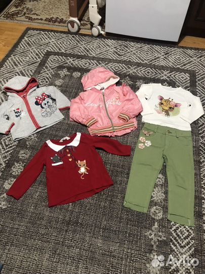 Вещи на девочку 86-92 см