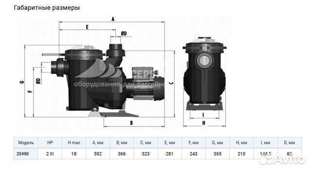 Насос AstralPool Nautilus 26 м3/ч, водопад Кобра