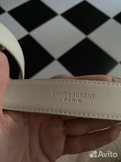 Ремень женский yves saint laurent кожаный