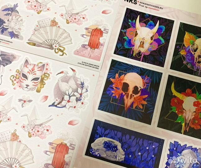 Стикеры nks / нкс q-pack white и а5