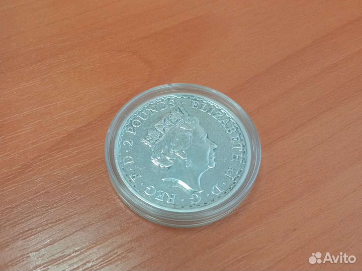 2 фунта стерлингов 2017 г. Британия. Ag999