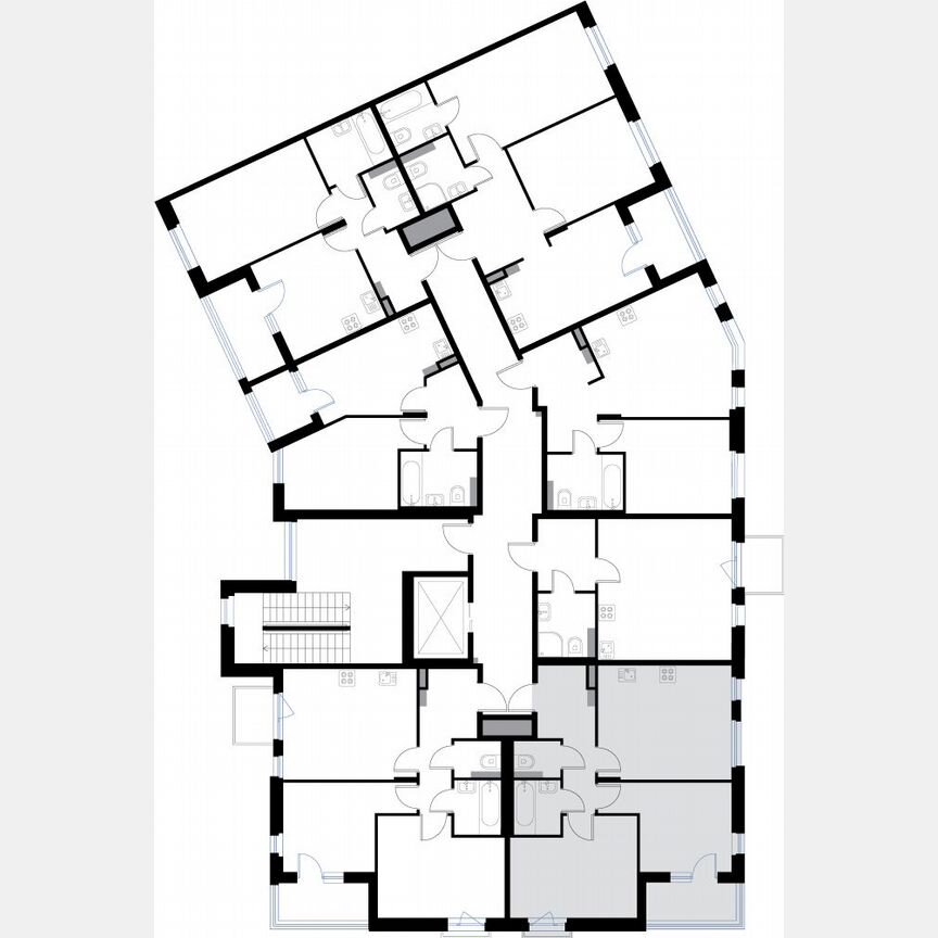 2-к. квартира, 52,4 м², 2/3 эт.